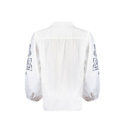 Blouse embroidery - off white