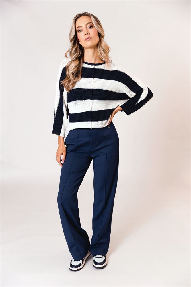 Sweater striped - blue