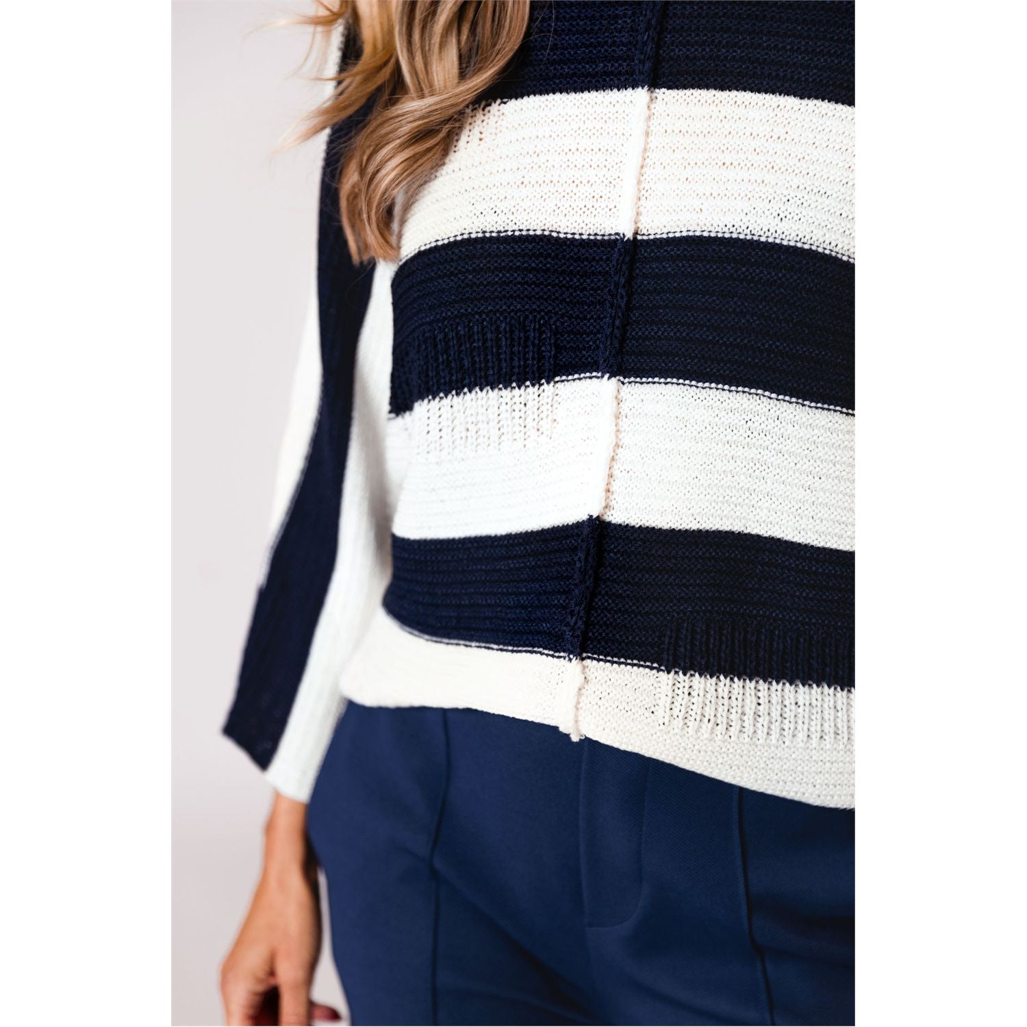 Sweater striped - blue