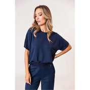 T-shirt border - blauw