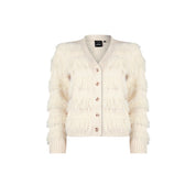 Cardigan hairy stripe