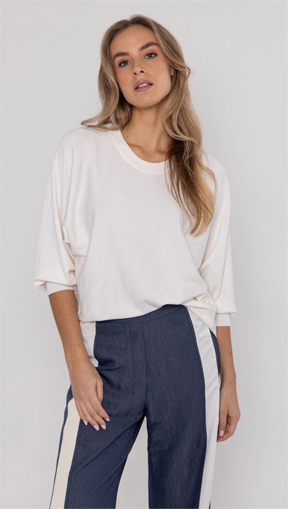 Pullover woven mix