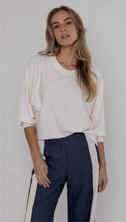 Pullover woven blend