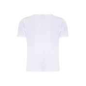 V-neck T-shirt made of 100% cotton with artwork. Pair with one of our jackets for a layered look.