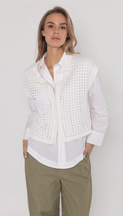 Cardigan open knit