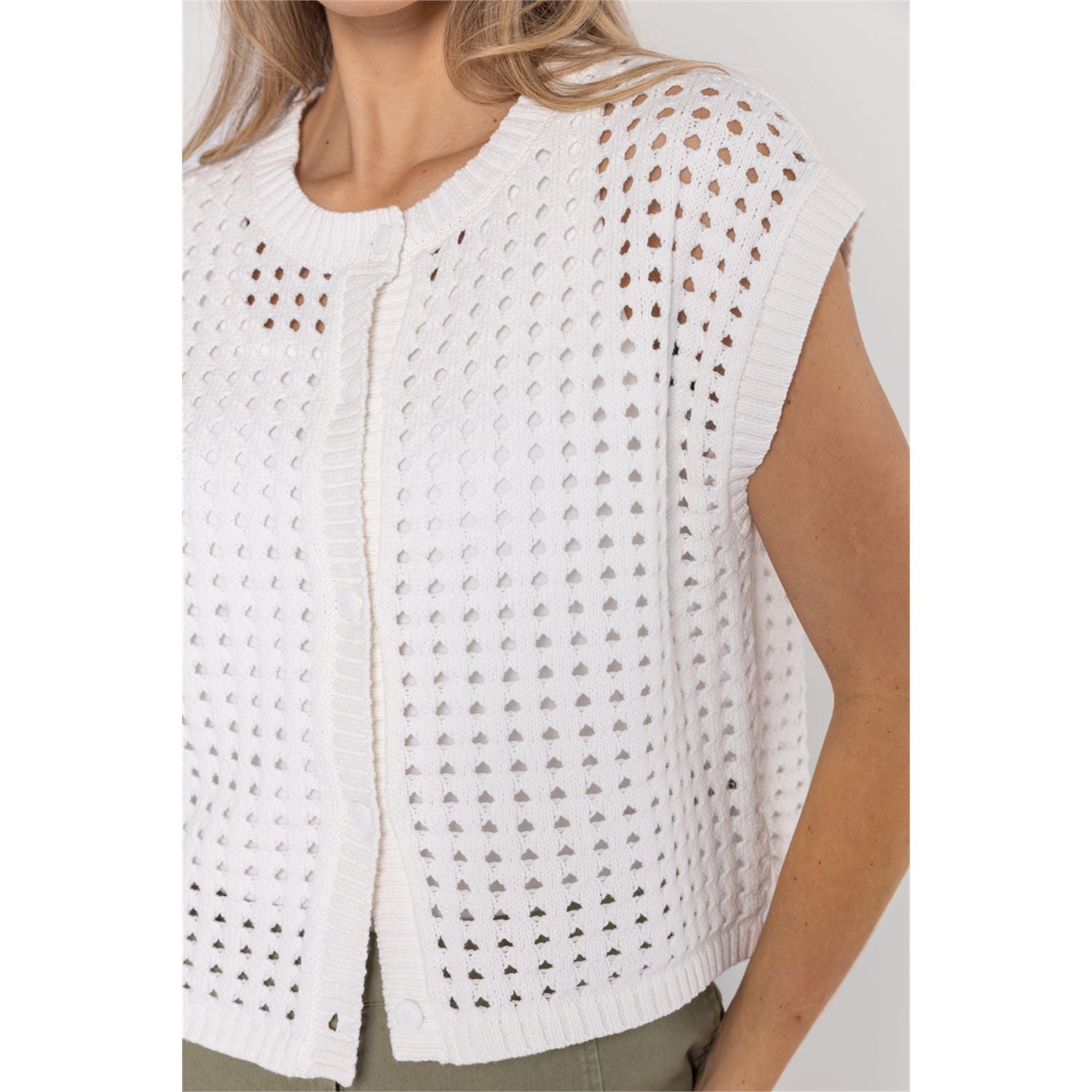 Cardigan open knit