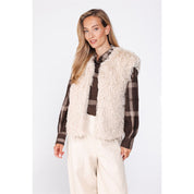 Waistcoat hairy fur