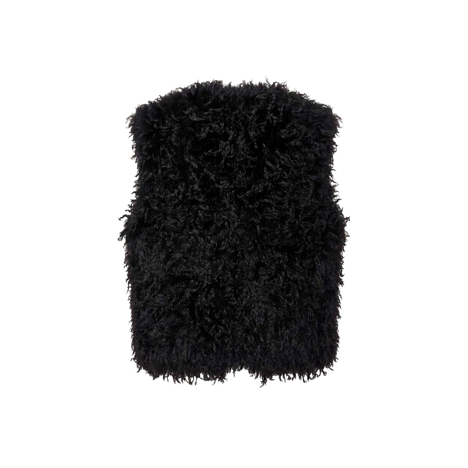 Gilet hairy fur