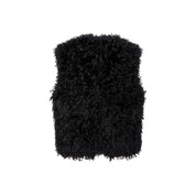 Gilet hairy fur