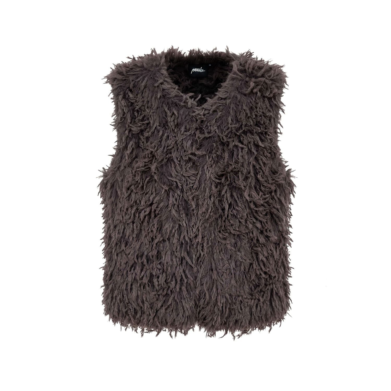 Gilet hairy fur