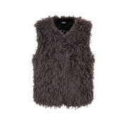 Gilet hairy fur
