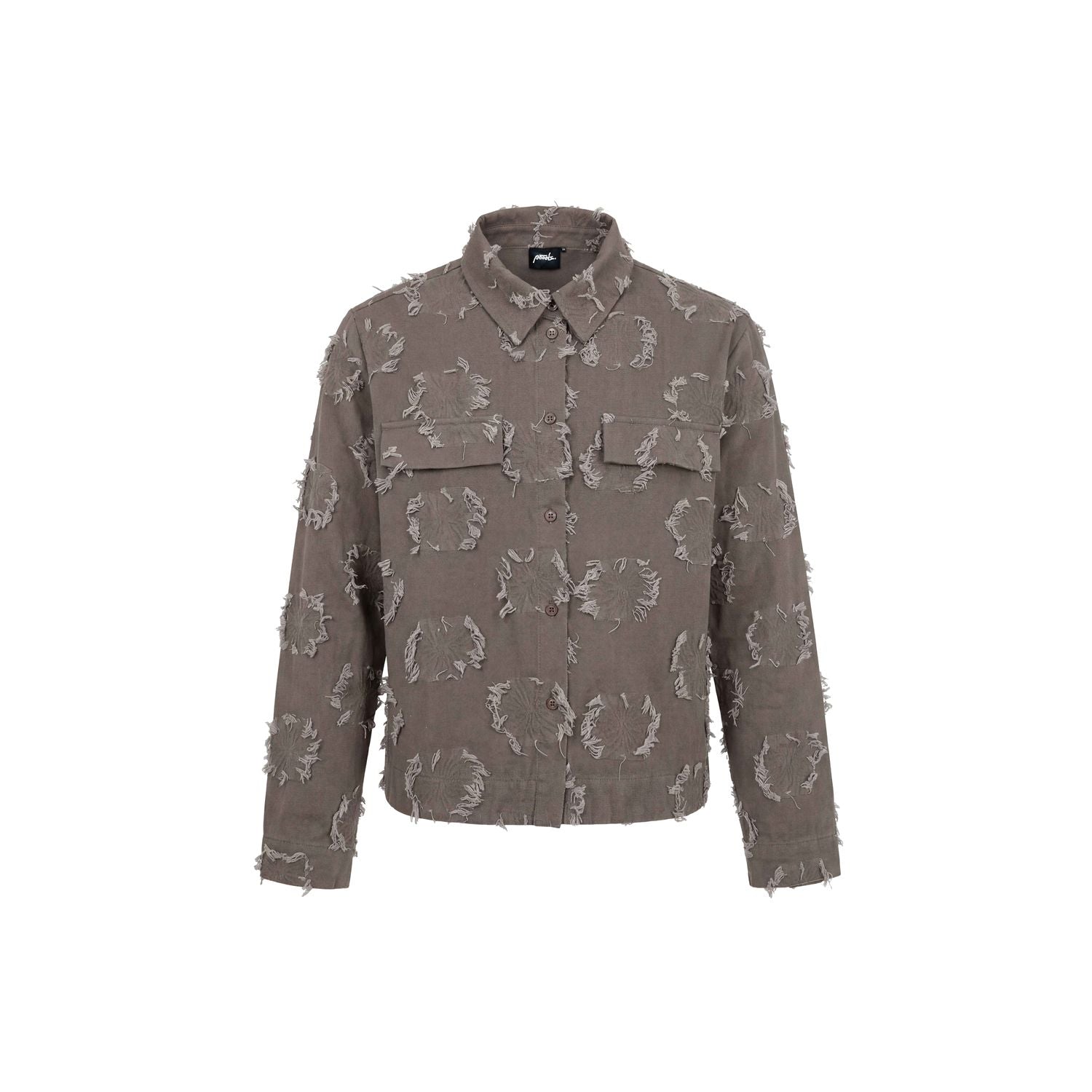 Blouse jacquard flower