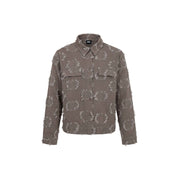 Blouse jacquard flower