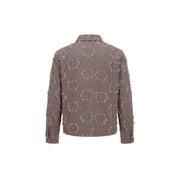 Blouse jacquard flower