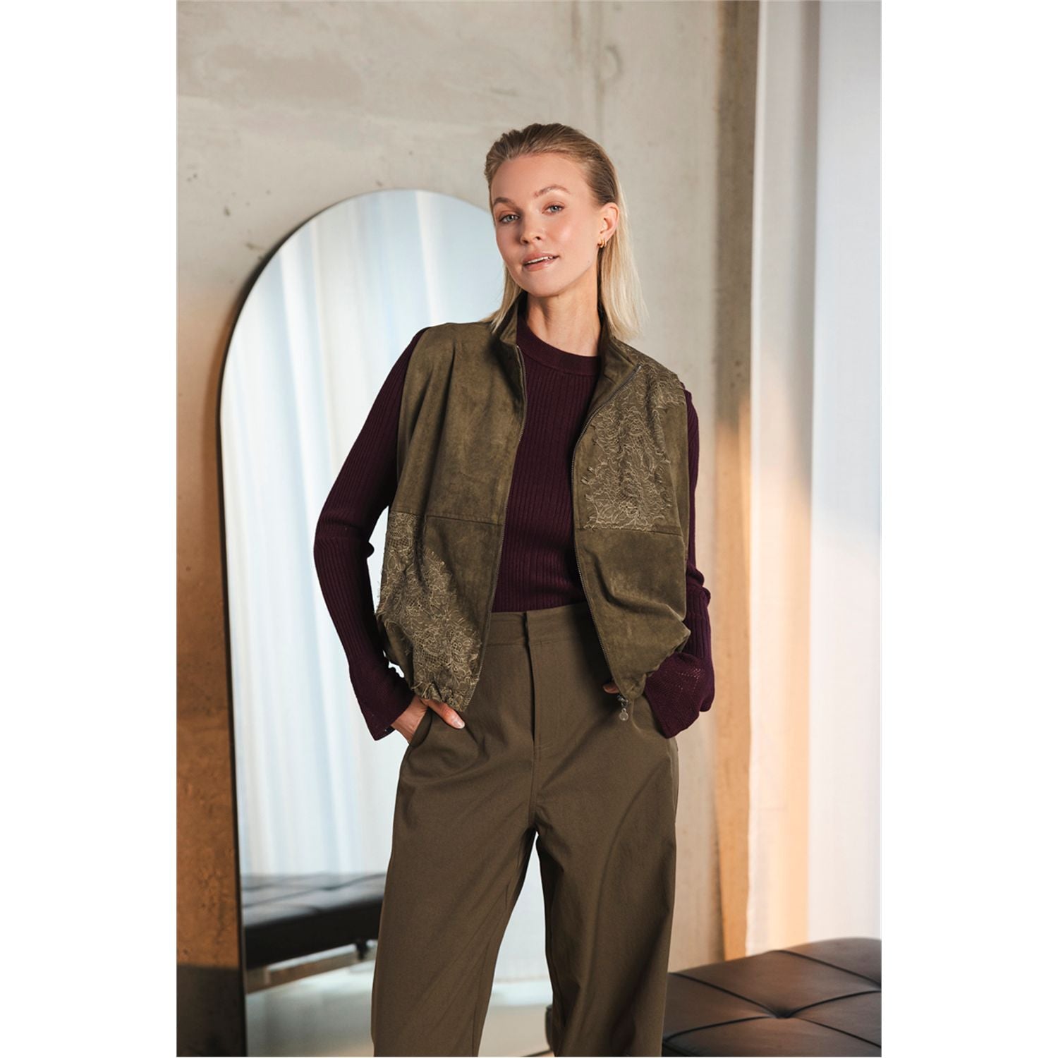 Gilet suedine