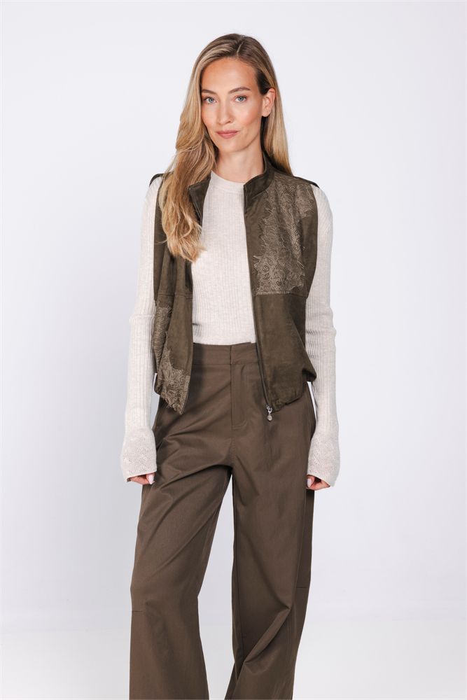 Gilet suedine