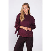 Blouse plain check