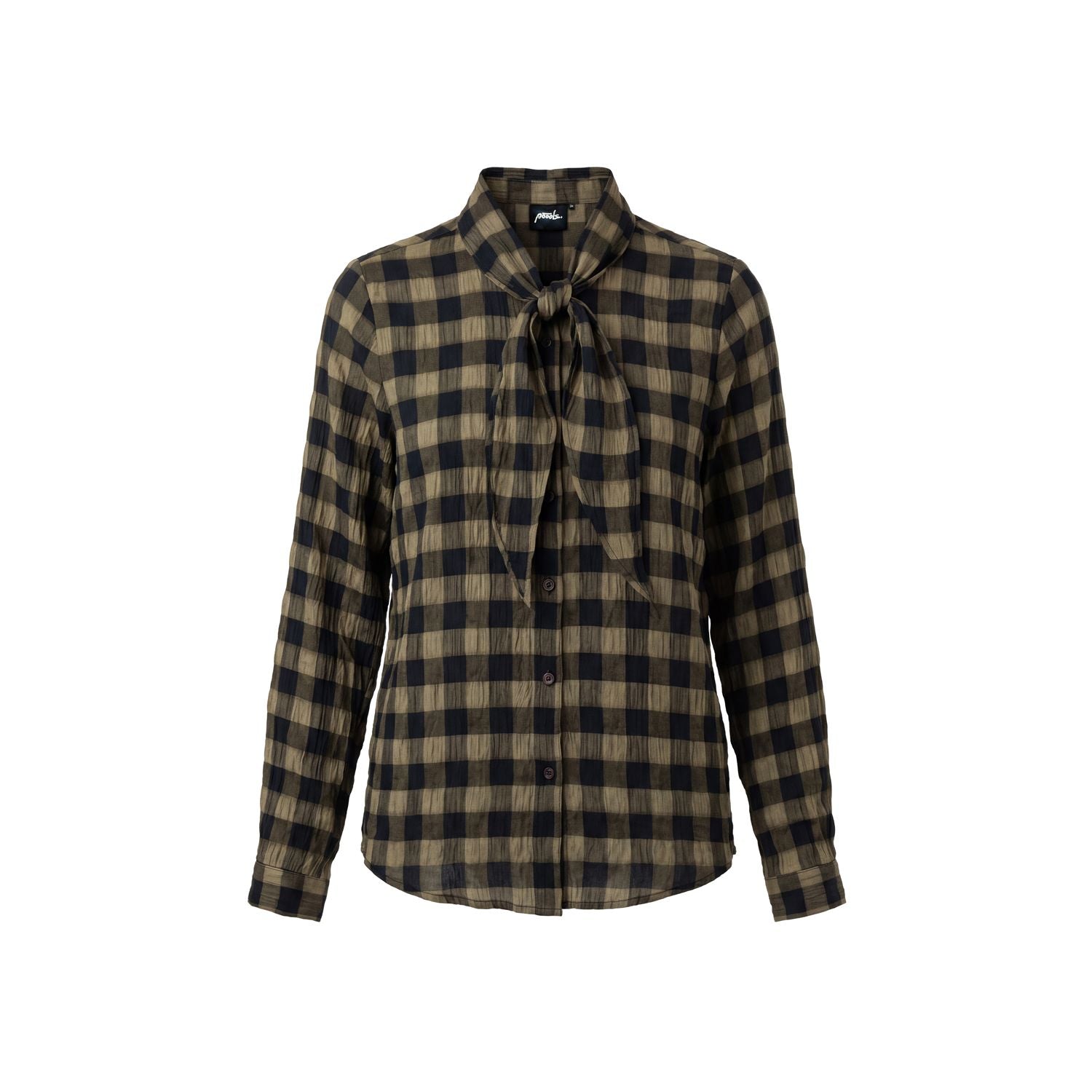 Blouse check scarf