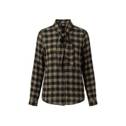 Blouse check scarf
