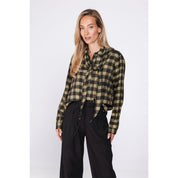 Blouse check scarf