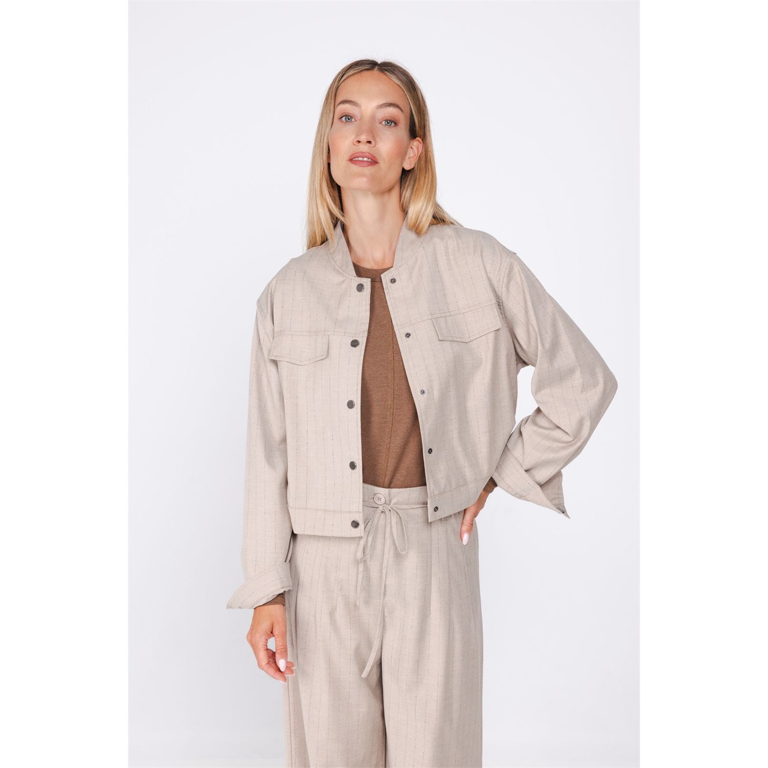 Jacket chalk stripe