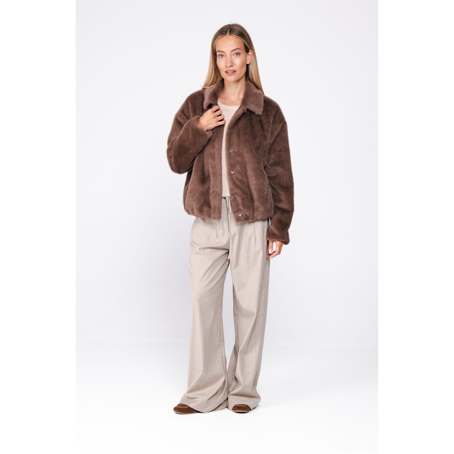 Jacket faux fur