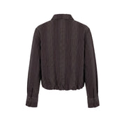 Blouse balloon check