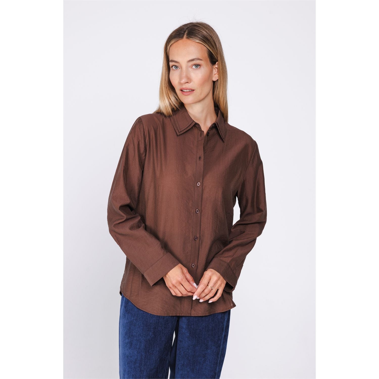 Blouse double collar