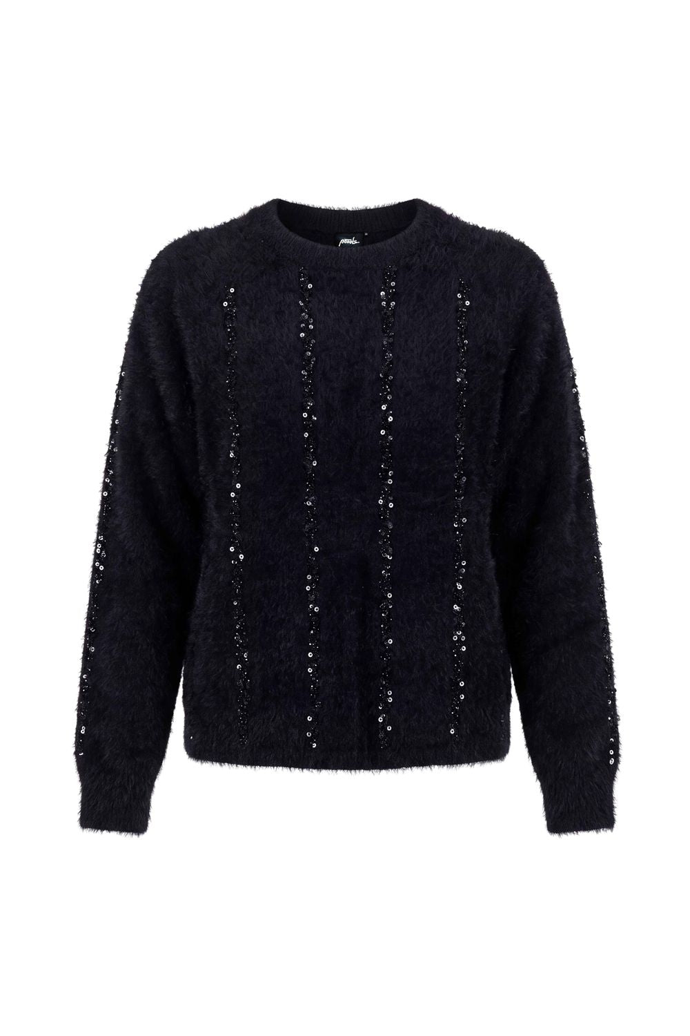 Pullover sequin rib
