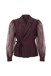 Blazer contrast sleeves